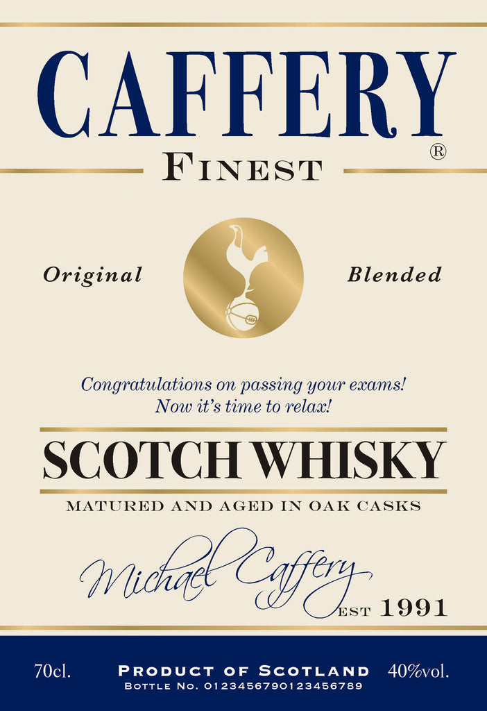 Spurs Cream Labels for Blended Whisky