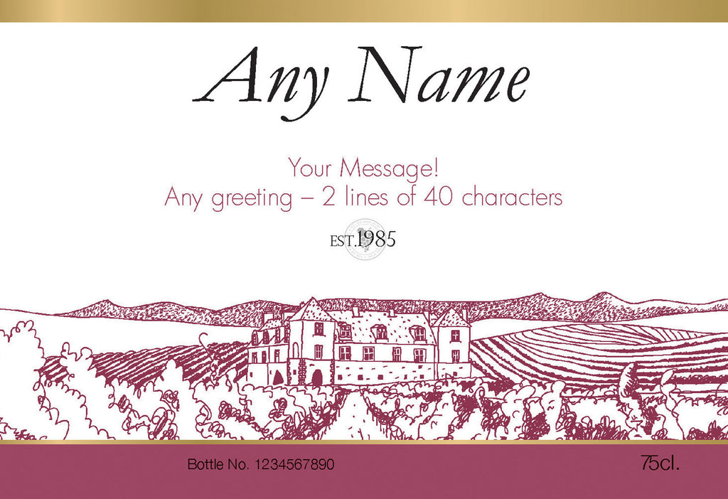 Vineyard Labels for Rosé Wine