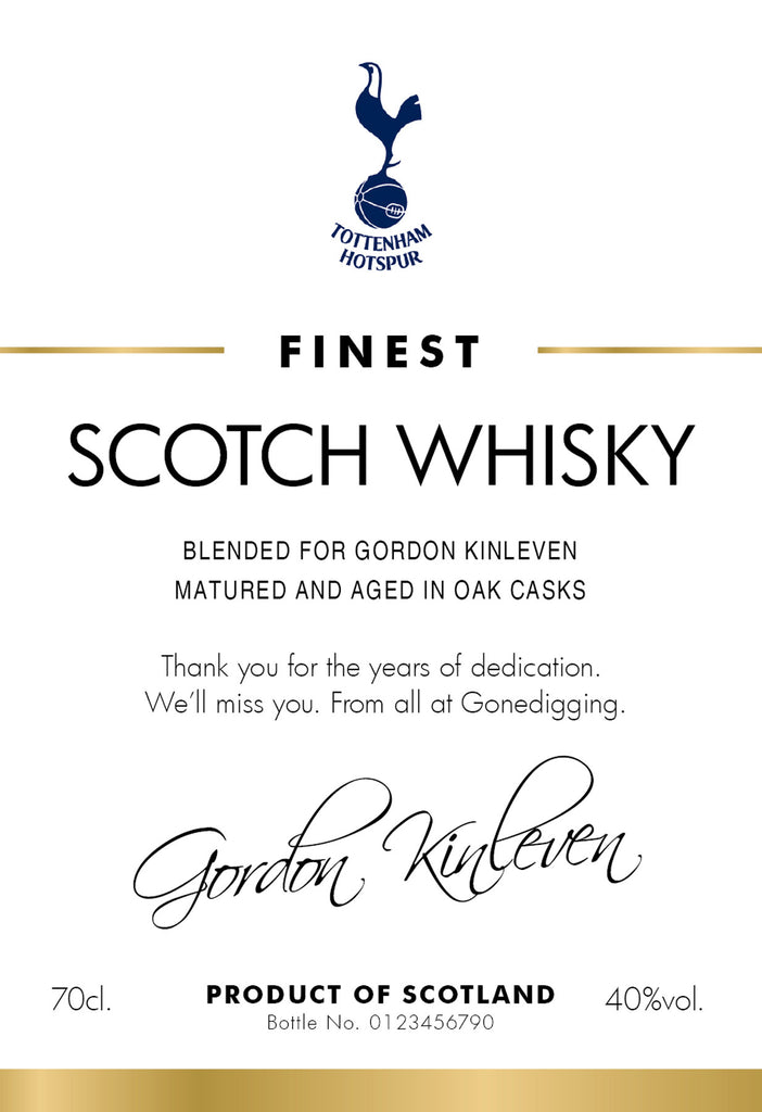 Spurs Classic Labels for Blended Whisky (Pack of 12)