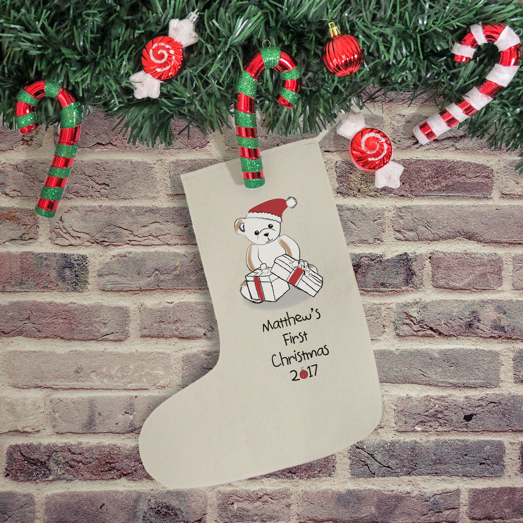 Bear My First Christmas Stocking