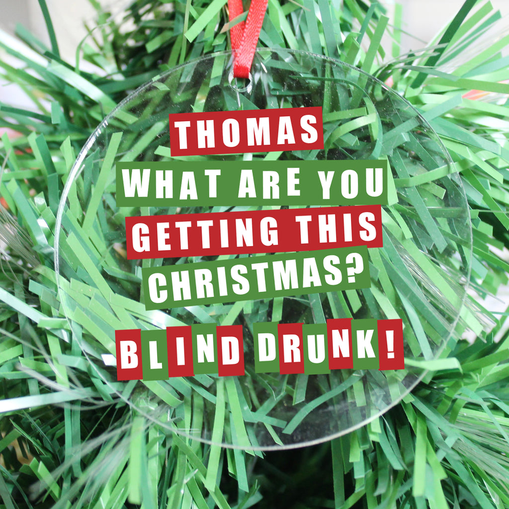 Blind Drunk Acrylic Decoration