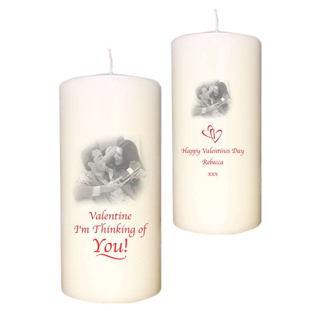 Valentines Photo Candle