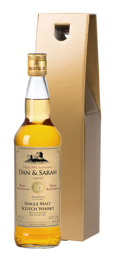 Anniversary Single Malt Whisky in a Gold Gift box