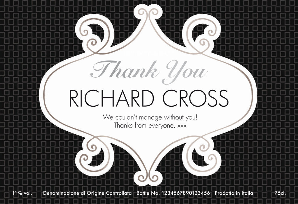 Thank You Squares Prosecco in a Silk Lined Box