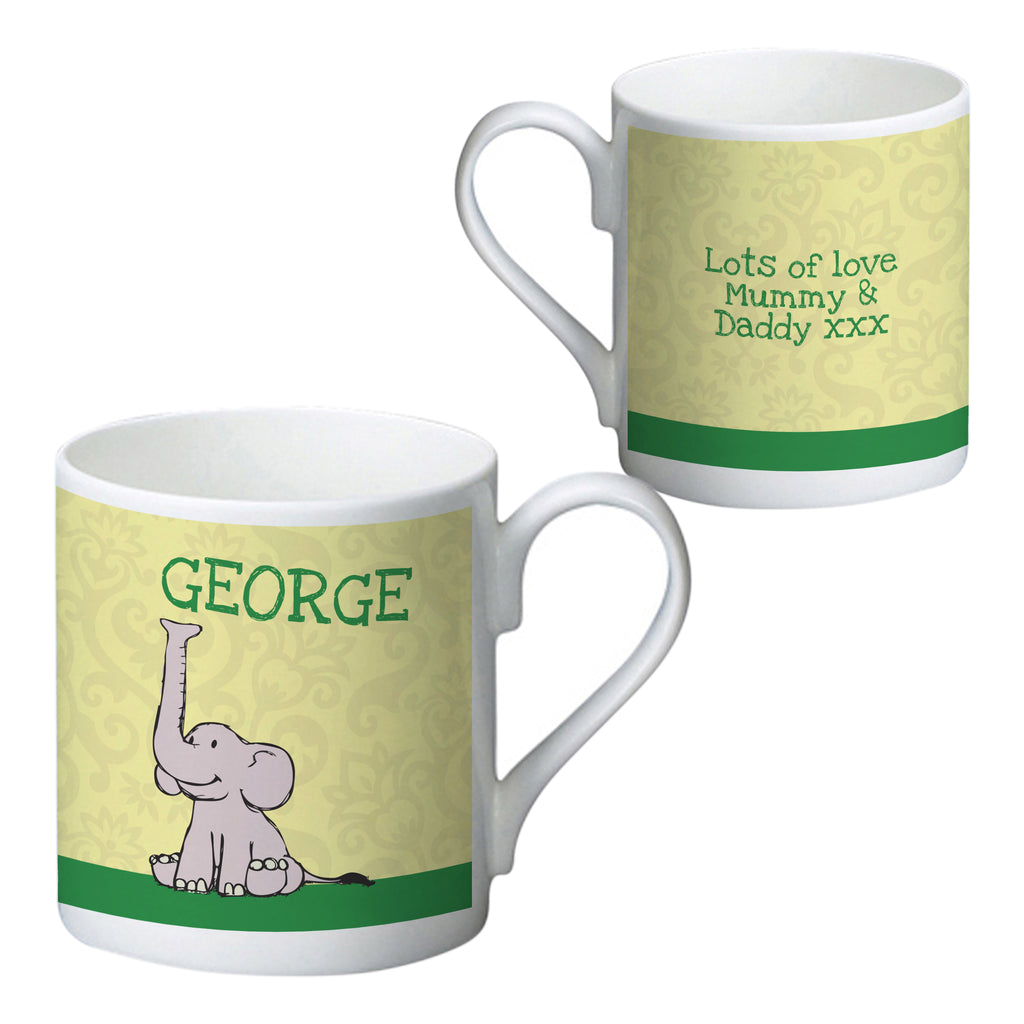 Baby Boy Elephant Bone China Mug