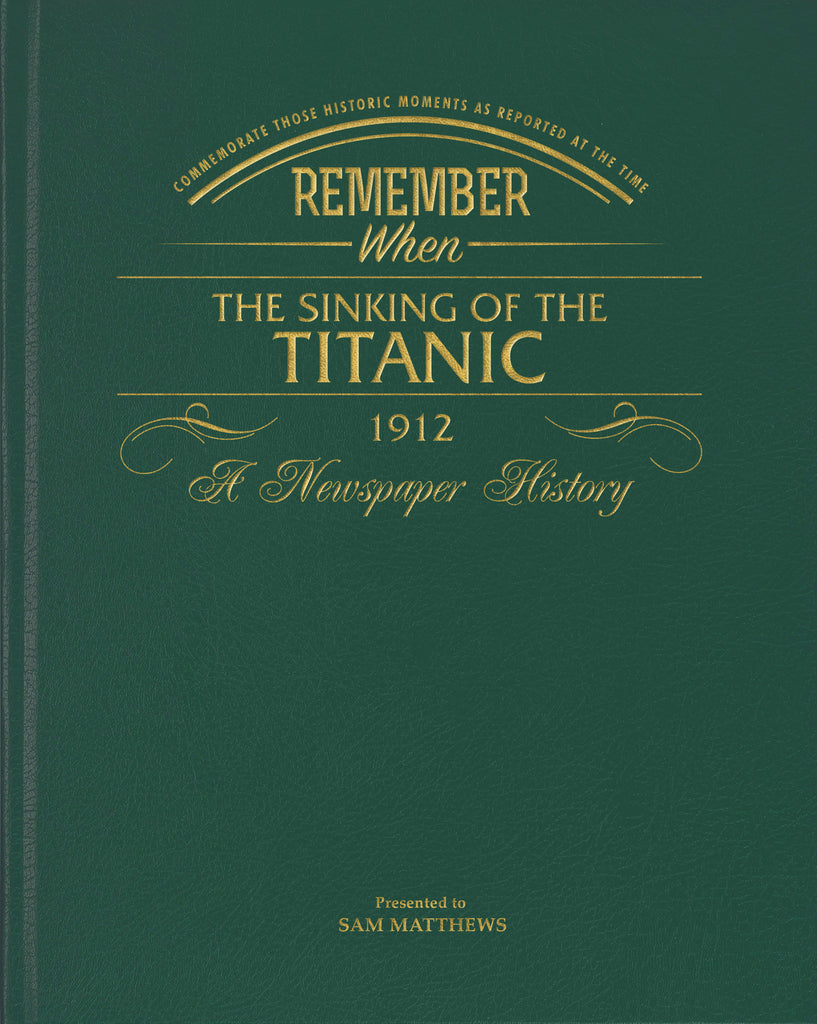 Titanic Newspaper Book