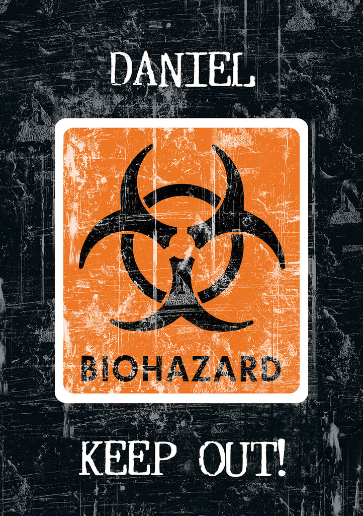 Biohazard CAUTION - A4 Unined