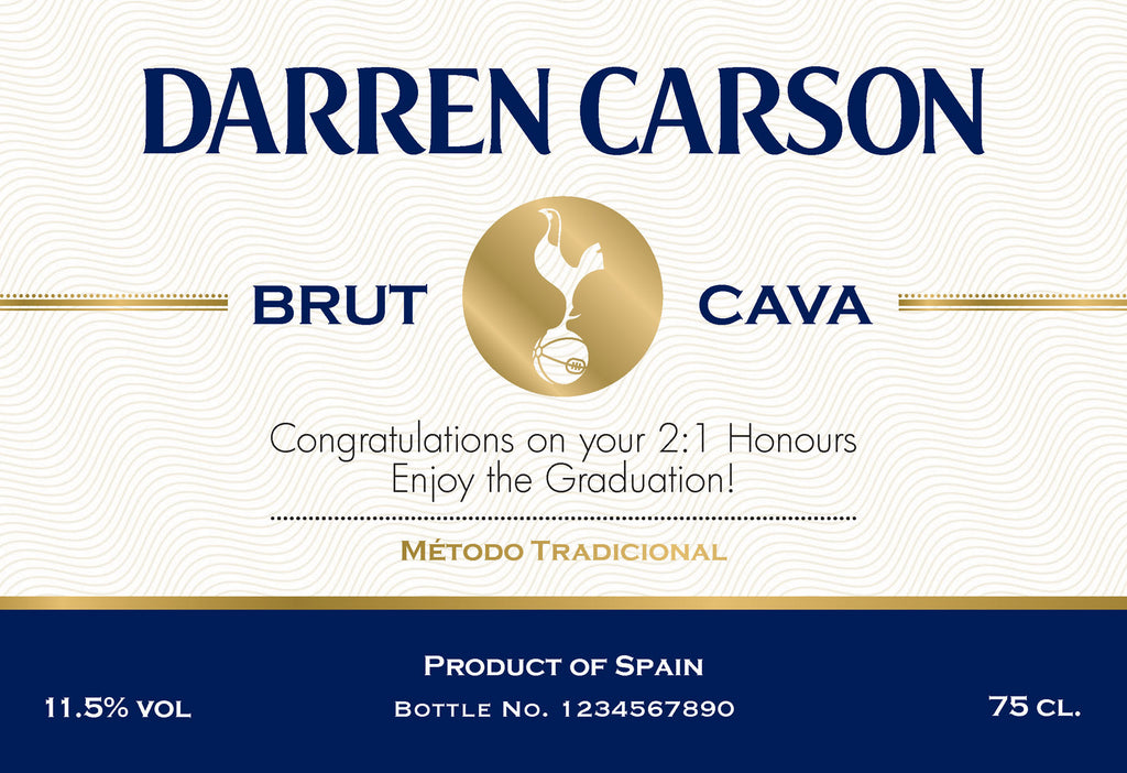 Spurs Stripe Labels for Cava (Pack of 12)