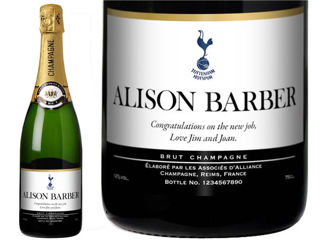 Spurs Classic Personalised Champagne