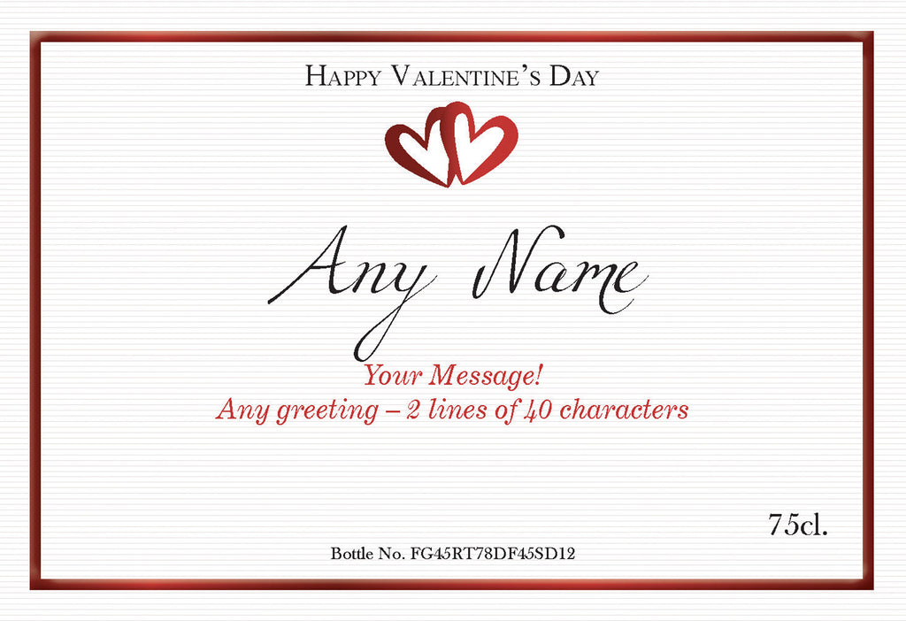 Valentine Labels for White Wine (Pack of 12)