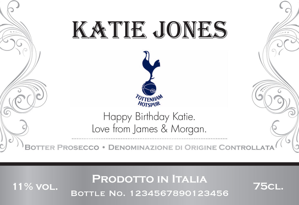 Spurs Traditional Labels for Prosecco