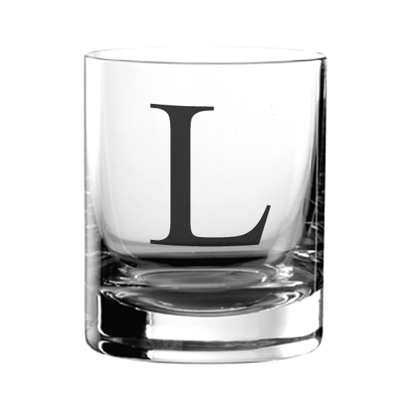 Black Monogram Tumbler