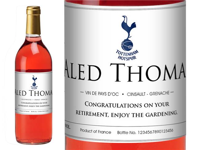 Spurs Classic Personalised Rosé Wine