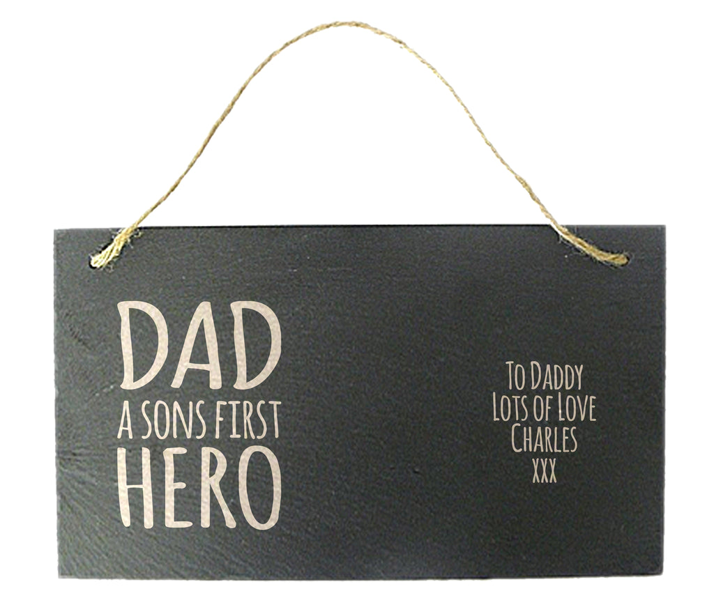 Sons First Hero Hanging Slate