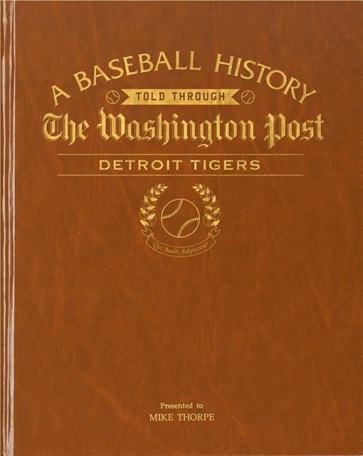 Washington Post Detroit Tigers Baseball Book