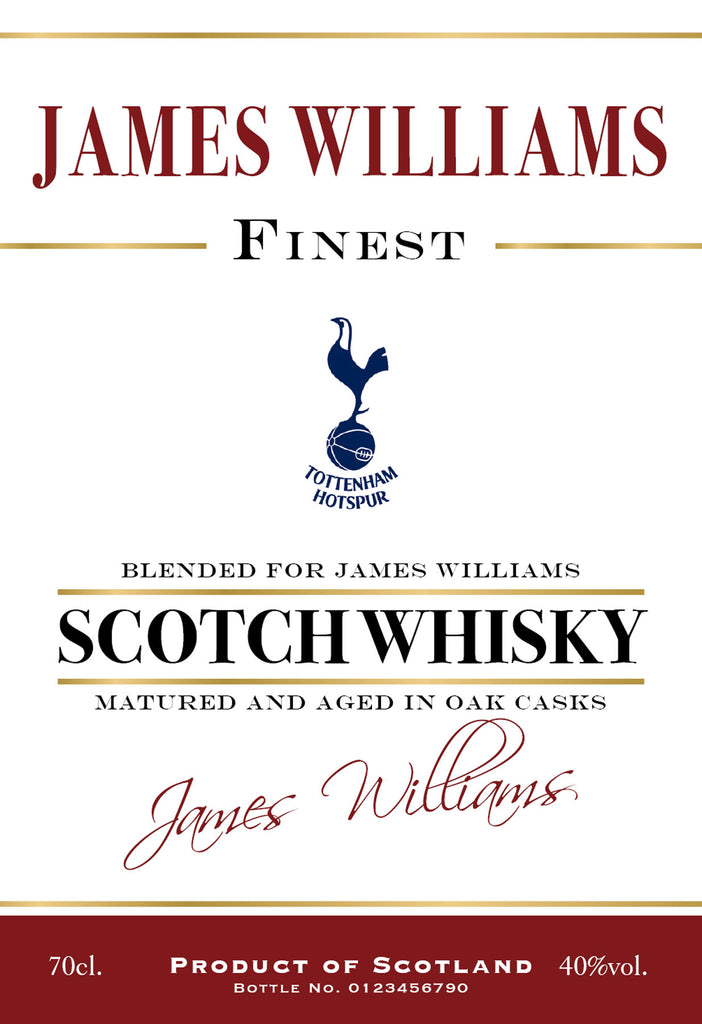 Spurs Historic Labels for Blended Whisky (Pack of 12)