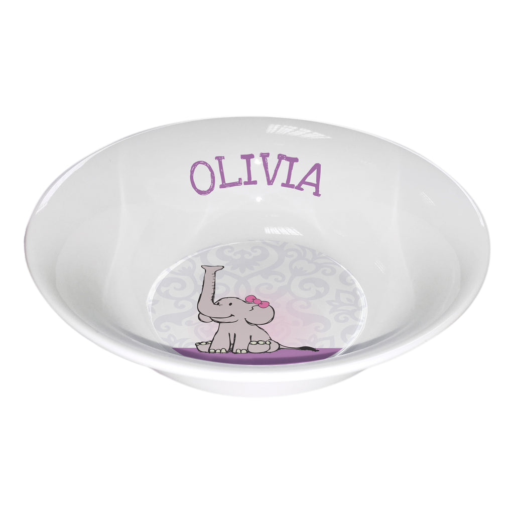 Baby Girl Elephant 5" Oatmeal Bowl