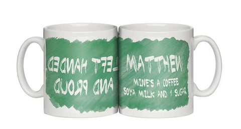 Personalised Left Handed and Proud Mug