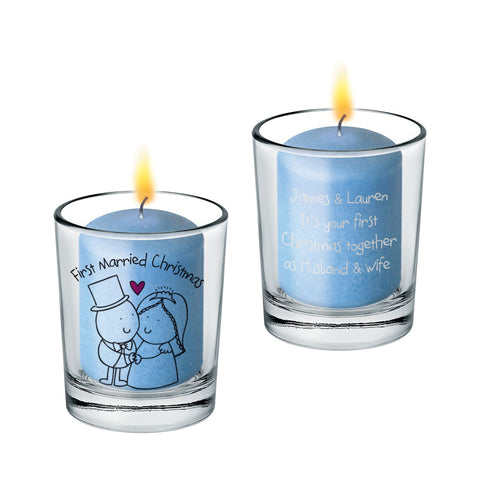 Chilli and Bubbles Married Christmas Votive