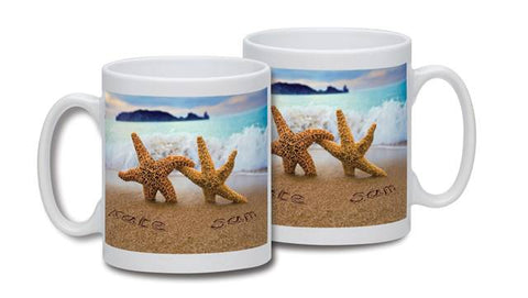 Personalised Starfish Couple Mug