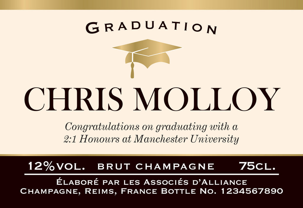 Graduation Labels for Champagne