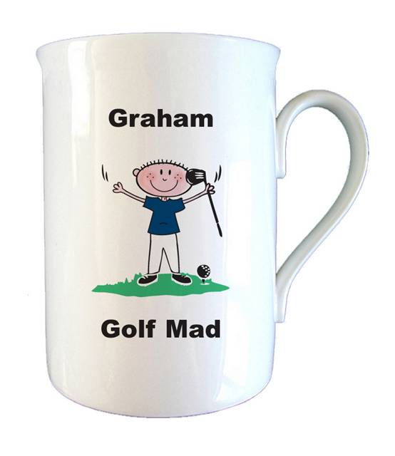 Golf Mad Bone China Mug