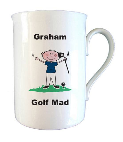 Golf Mad Bone China Mug