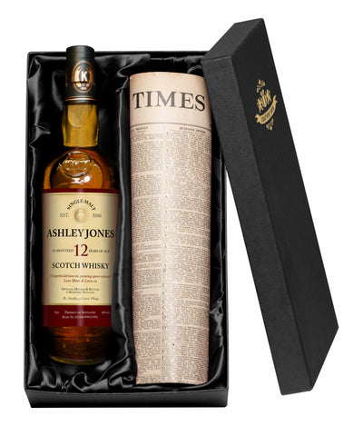 Any Occasion 12 Year Old Malt Whisky with Newspaper Giftpack
