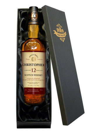 12 Year Old Malt Whisky Be My Valentine in a Silk Lined Box