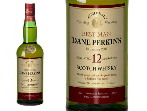 Wedding Personalised 12 Year Old Malt Whisky