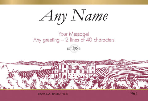 Vineyard Labels for Rosé Wine
