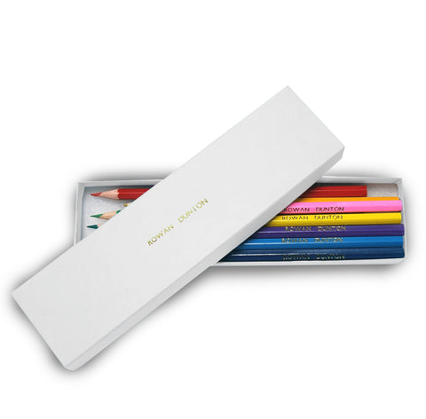 12 Colouring Pencils in a White Box