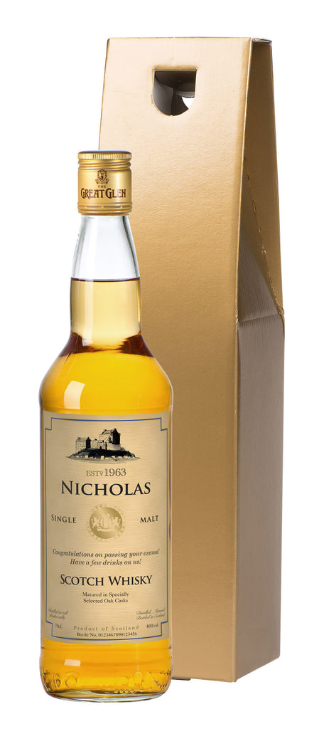 Generic Single Malt Whisky in a Gold Gift box