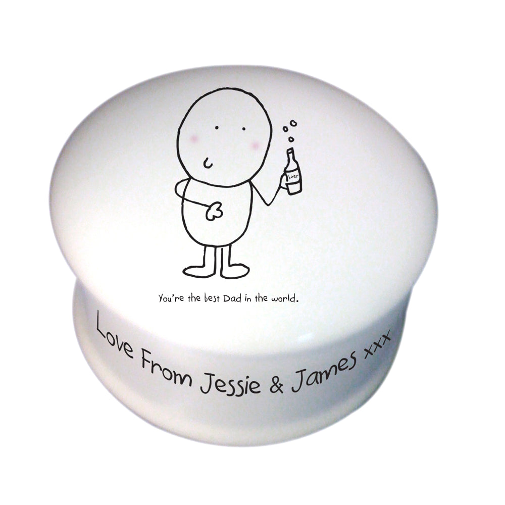 Chilli & Bubbles Best Dad Trinket Box