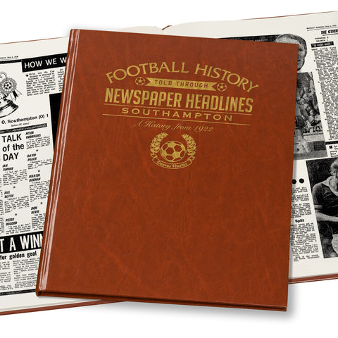 Southampton Newspaper Book - Brown Leatherette