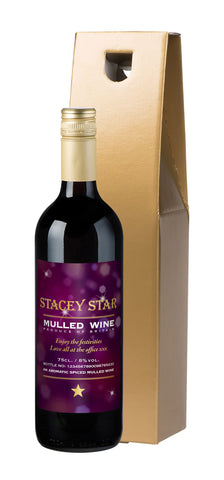 Modern Mulled Wine in a Gold Gift Box