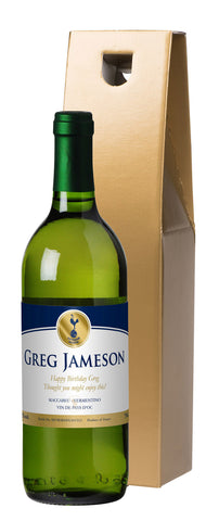 French AC Spurs Gold White Wine in a Gold Box