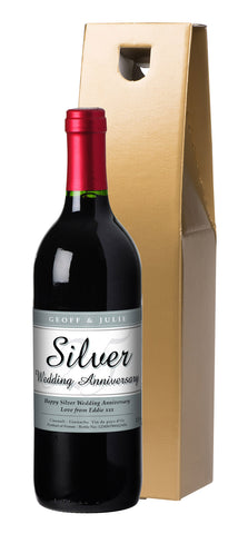 French AC 25th Anniversary Red Wine in a Gold Box
