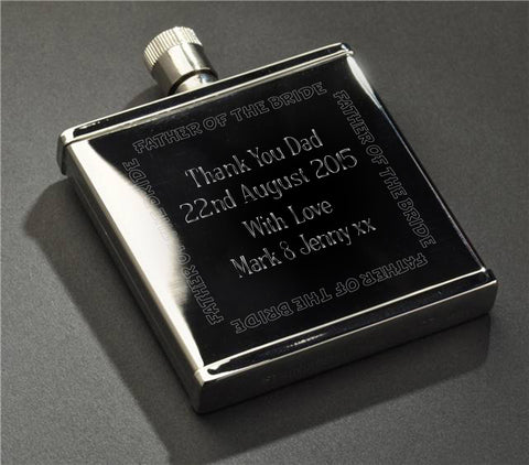 Wedding Party S/S 2oz Hipflask