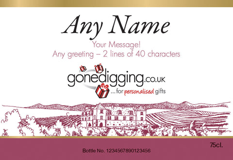 Corporate Vineyard Labels for Rosé Wine