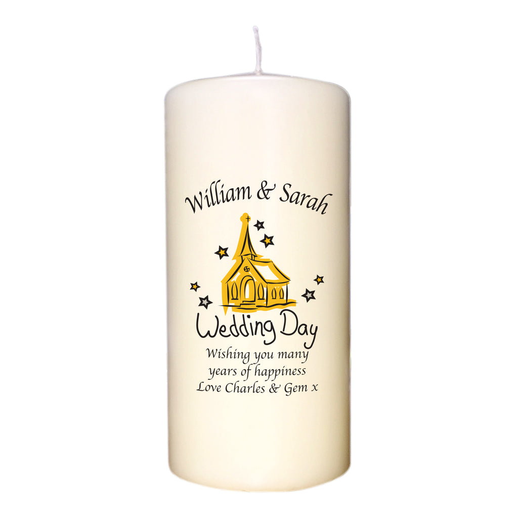 Church Wedding Day Candle
