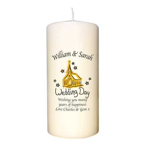 Church Wedding Day Candle