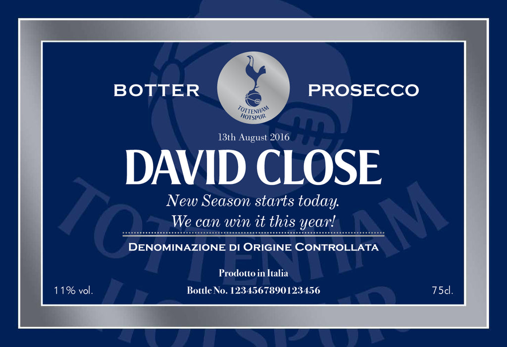 Spurs Blue Prosecco in a Silk Lined Box