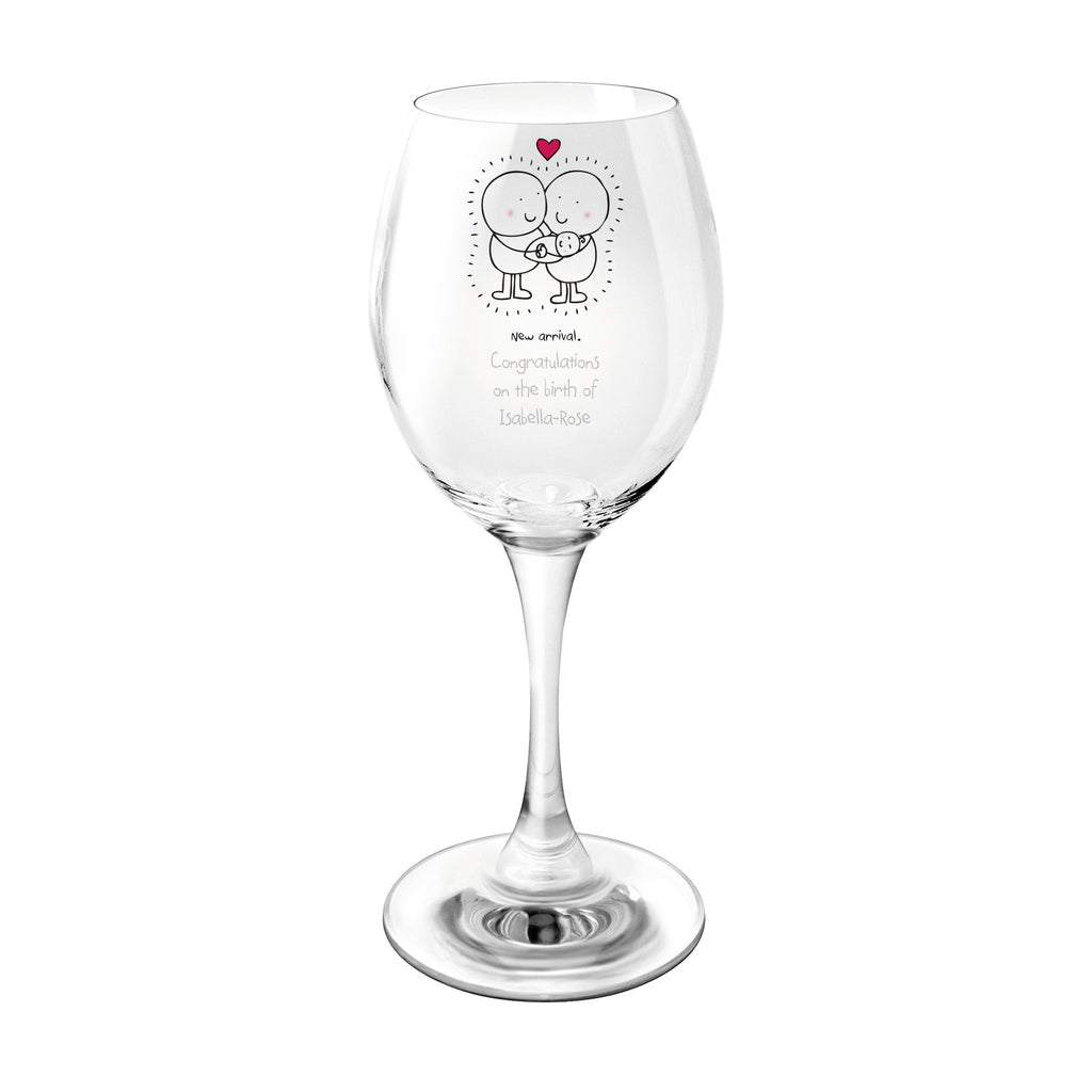 Chilli & Bubbles New Baby Wine Glass