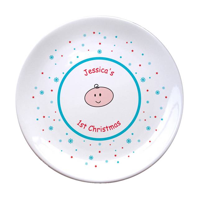 Nursery Scene 1st Christmas 8" Coupe Plate