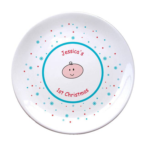 Nursery Scene 1st Christmas 8" Coupe Plate