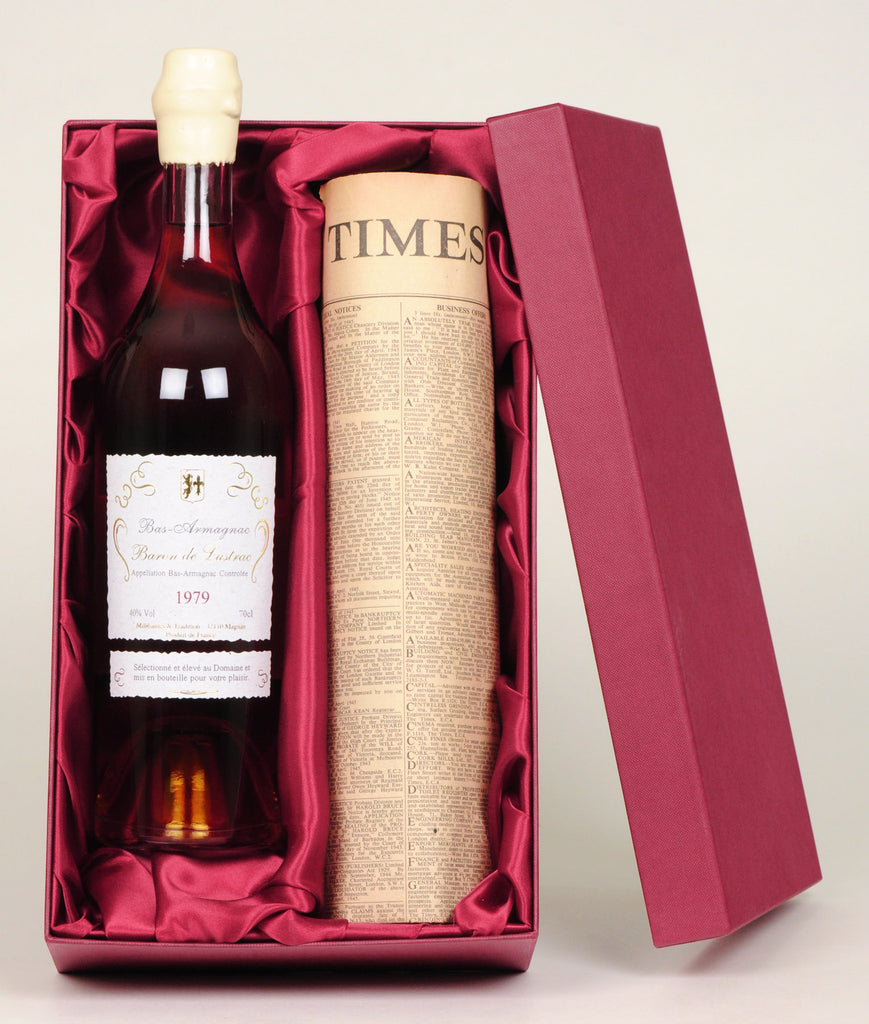 Vintage Armagnac with Newspaper Giftpack