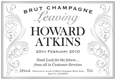 Goodbye Leaving Labels for Champagne (Pack of 12)