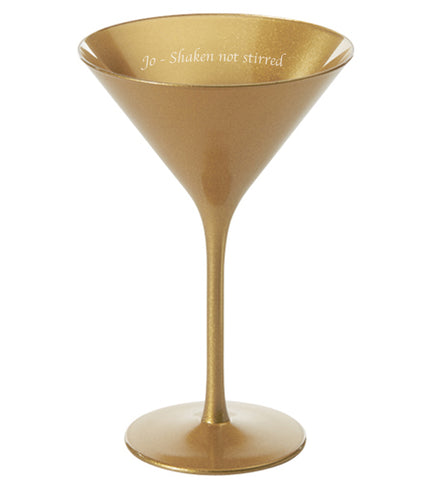 Olympic Martini Glass Gold