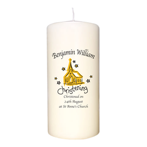 Church Christening Candle
